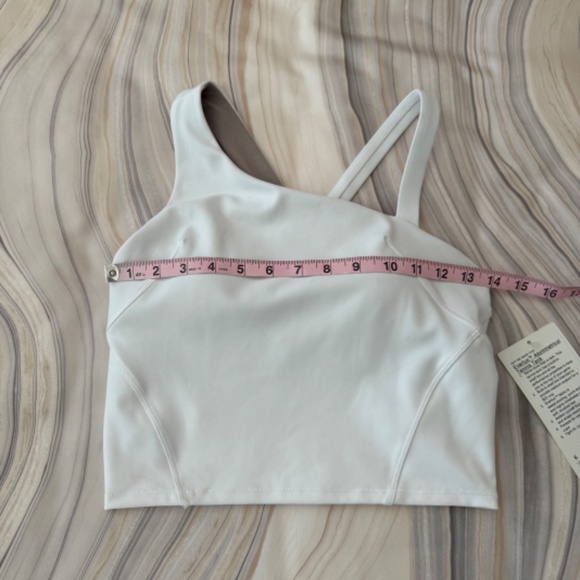 NEW! Lululemon Everlux Asymmetrical Tennis Tank Top White Size 6 W1EI5S $68 - Picture 7 of 12